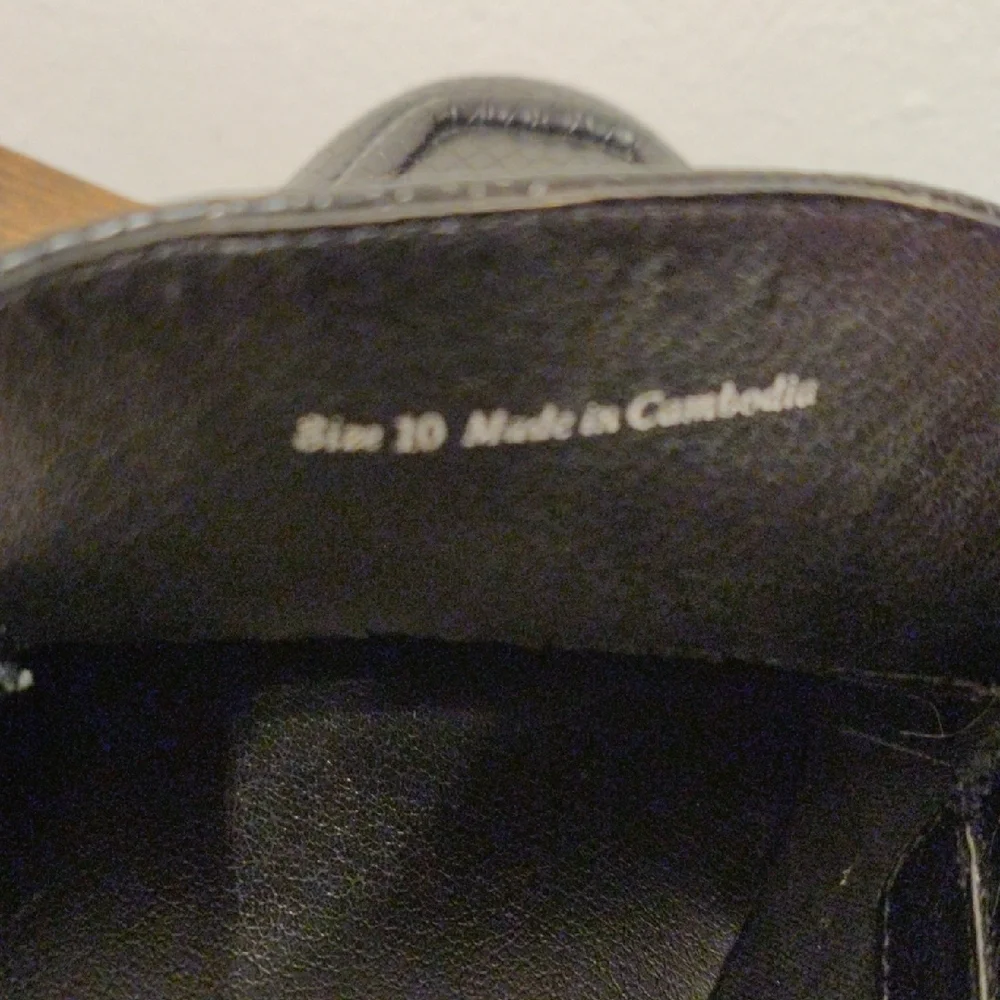 Dolce Vita Black Leather Slip-On Loafers